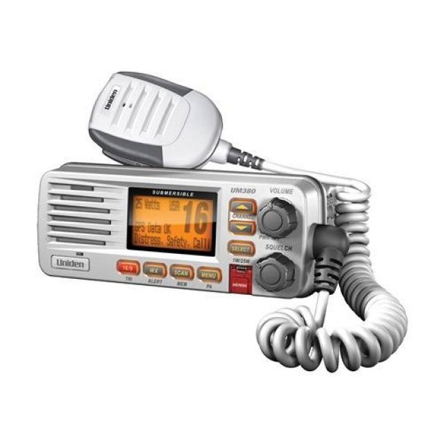 Rdio VHF Martimo Solara DSC - Uniden UM380 - Branco - Homologado